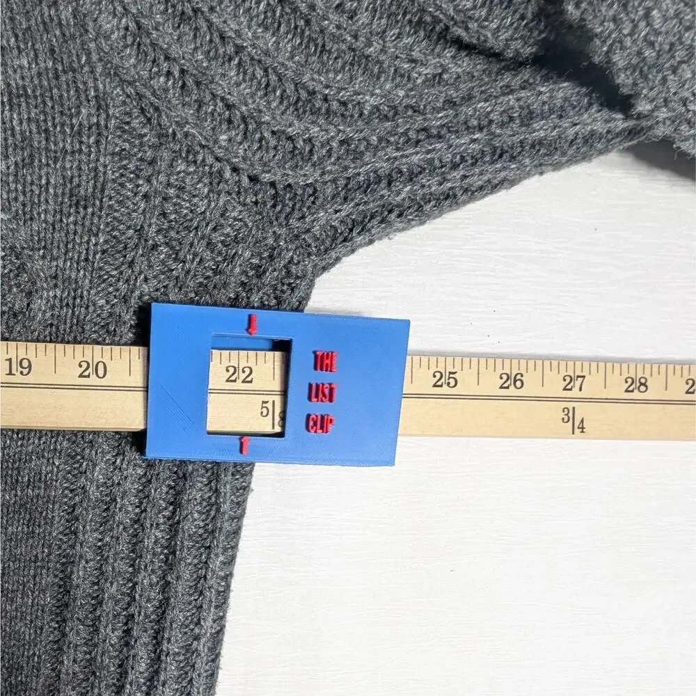 Jos A Bank Wool Knit Sweater Mens 2XL Grey Long Sleeve